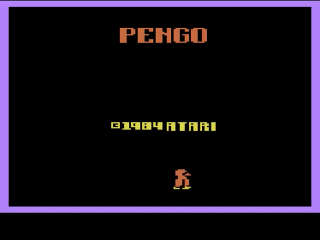Pengo title screen for Atari 2600